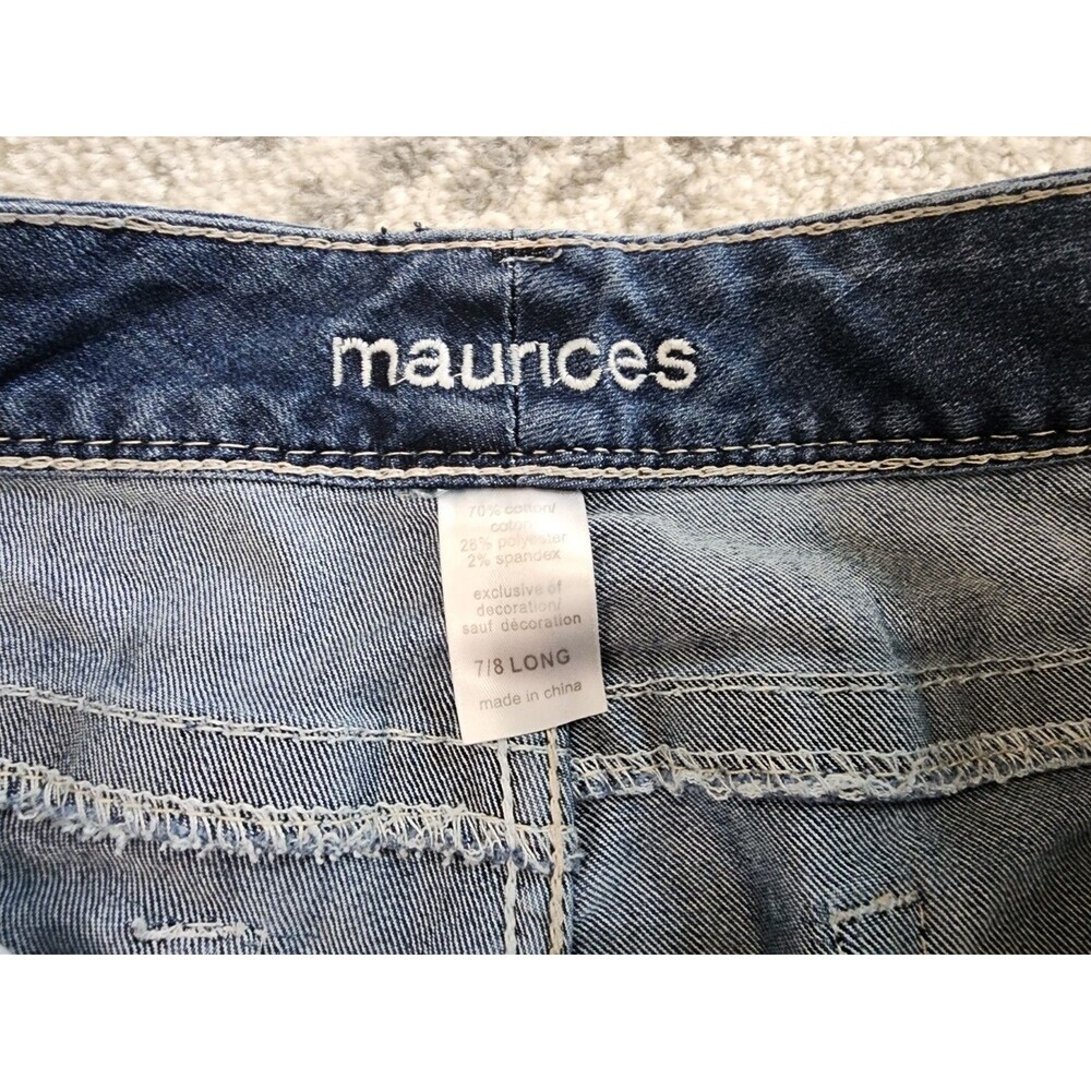 Maurices Womens Size 7/8 Long Bootcut Medium Wash Stretch Denim - Picture 6 of 8